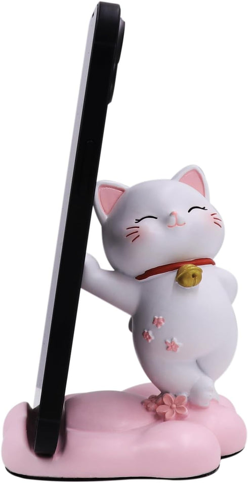 Cute Cat Phone Holder Desk Ornament Kawaii Phone Stand Universal Desk Phone Stand for All Mobile Smartphones Tablets......