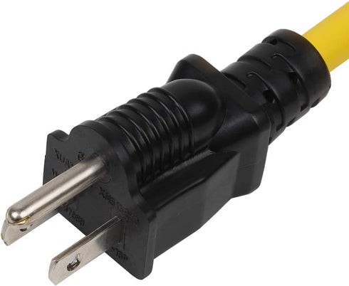 4-1 12AWG Heavy Duty 15 Amp Household AC Plug to 20 Amp T Blade Adapter Cable,5-15P to 5-20R,5-15P to 6-15R,5-15P to 6-20R, AC Power Adapter, L=1F...