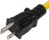 4-1 12AWG Heavy Duty 15 Amp Household AC Plug to 20 Amp T Blade Adapter Cable,5-15P to 5-20R,5-15P to 6-15R,5-15P to 6-20R, AC Power Adapter, L=1F...