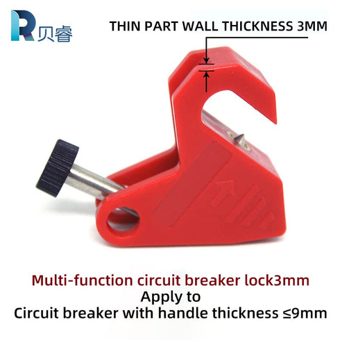 Circuit Breaker Lock Device Universal Single and Multi Pole Breakers Lockout (BR-8038)...