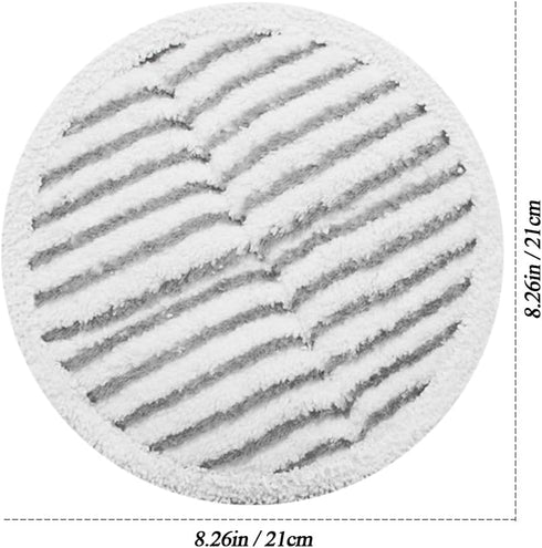8 Pack Spinwave Mop Pads Compatible with Bissell Spinwave 2039A 2124: 4 Soft Pads 4 Scrubby Pads for Hardwood Floor Cleaning - 8.26 Inch Spin Repl...