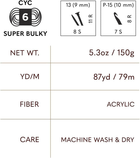 Lion Brand Yarn Mandala Thick & Quick Bulky Yarn, Labyrinth, 1 Skein...