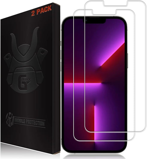 2 Pack Screen Protector for iPhone 14 Plus and iPhone 13 Pro Max - Tempered Glass Screen Saver, Phone Case Friendly, Lifetime Replacement, Protect...