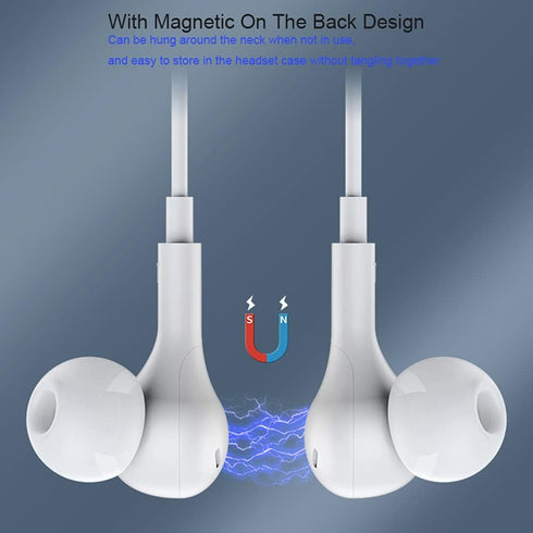 Earbuds Wired in-Ear Headphones Magnetic Earphone with Microphone for Samsung Galaxy A03s A12 A13 A52 A22 A32 A02 A42 5G A11 A21 A31 A51 A71 A10e ...