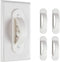 Wall Switch Guards Plate Covers Child Safety Security Home Decor (4 Pack), White - Keeps Light ON Or Off Protects Your Lights or Circuits from Acc...