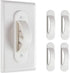 Wall Switch Guards Plate Covers Child Safety Security Home Decor (4 Pack), White - Keeps Light ON Or Off Protects Your Lights or Circuits from Acc...