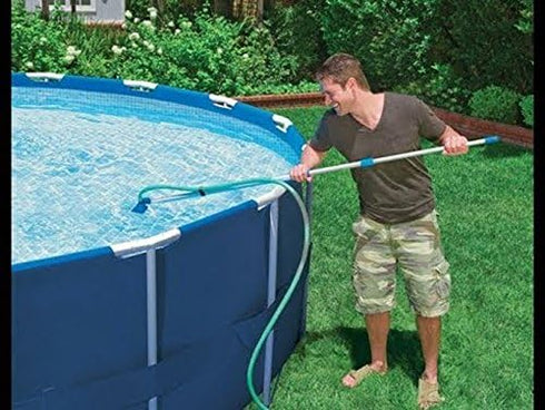 Pool Spa Jet Vacuum Cleaner w/Brush for Frame above Ground/Inflatable Pools, Spa, Hot Tub Vacuuming, Use Water Pressure from Garden Hose to Vacuum...