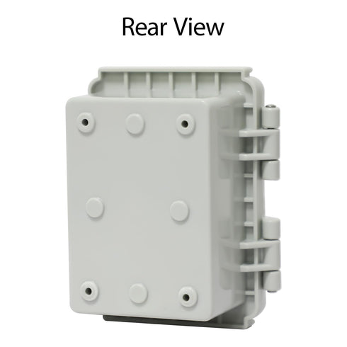 LeMotech Electrical Box, IP67 Waterproof Hinged Cover Stainless Steel Latch Junction box, ABS Plastic Electrical Enclosure with Mounting Plate,Wal...