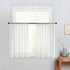 MRTREES Sheer 34 x 24 in Curtain Tiers Off White Bathroom Short Sheer Voile Cafe Rod Pocket 2 Panels Half Window Curtains...