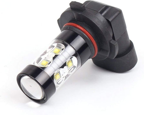 Alla Lighting 2400 Lumens 9006 HB4 LED Fog Lights Bulbs, 6000K Xenon White Super Bright Fog Lamps Replacement for Cars, Trucks...