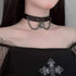 YERTTER PU Leather Choker Heart Gothic Jewelry Necklaces for Women Punk Rock Adjustable Black Collar Choker Necklaces for Cosplayer...