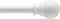 Kenney KN55250 Davenport Ball End Petite Café Decorative Window Curtain Rod, 28-48" Adjustable Length, White Finish, 1/2" Diameter Steel Tube...