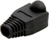 RilexAwhile 100 Pcs Black Soft Plastic CAT5E CAT6 Ethernet RJ45 Cable Cap Connector Boots Plug Cover Strain Relief Boots (Black)...