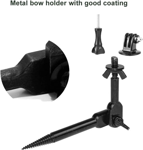 Trail Camera Mount, Game Camera Mount, Camera Tree Mount, 2 Pieces Kit Trail Cam Mount with 1/4"-20 Screw Mounting,Trail Camera Stand...