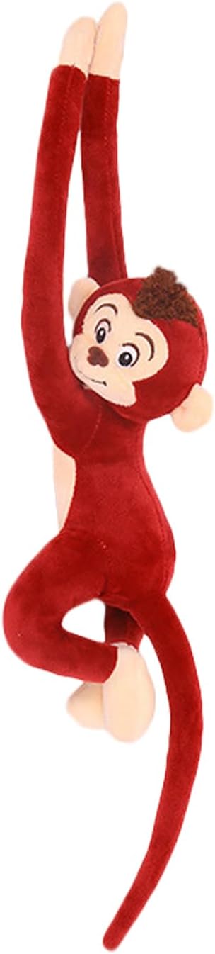 27.6" Hanging Monkey Stuffed Animals Plush Cute Monkey Toy for Kids Adults, Red...