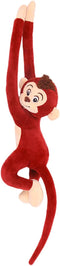 27.6" Hanging Monkey Stuffed Animals Plush Cute Monkey Toy for Kids Adults, Red...