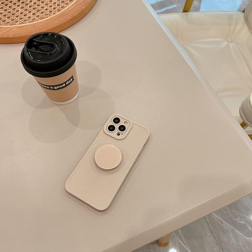 Case for iPhone 11 Pro Case Silicone Women with Ring Stand Holder Kickstand, Girl Cute Gel Rubber Protective Phone Case Cover 5.8 inch (White)...