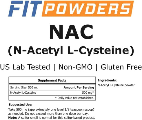 NAC Powder N-Acetyl L-Cysteine Powder Scoop Included (100 Gram)...
