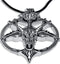 STAINLESS STEEL (2023) Inverted Pentagram Sabbatic Goat Head Pendant Necklace Baphomet LaVeyan Inverted Pentacle LaVey Satainism Adjustable Double...