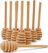 Wooden Honey Dipper Sticks, Honey Comb Wand Stirrers for Tea, Honeycomb Dripper Stir Spoons, Wood Dabber Combs Drizzler Sticks for Cake Pops, 4" C...