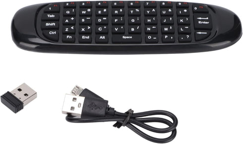 2.4G Keyboard and Remote Control, Mini Handheld Keyboard Multi Media Functional Air Mouse for TV Computer...