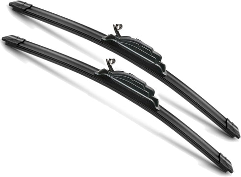 OEM QUALITY 24" + 17" Premium All-Seasons Durable Stable And Quiet Windshield Wiper Blades (Set of 2)...