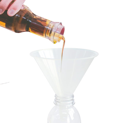 8 Pack Multi-Purpose Plastic Funnels with Long Reaching Spout (4.7”) for Water Bottle, Easy and Smooth Content Transfer by ZMYBCPACK...