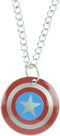 Marvel Comics Officially Licensed Hypoallergenic Stainless Steel Captain America Shield Chain Pendant Necklace, 16"...