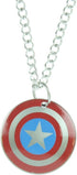 Marvel Comics Officially Licensed Hypoallergenic Stainless Steel Captain America Shield Chain Pendant Necklace, 16"...