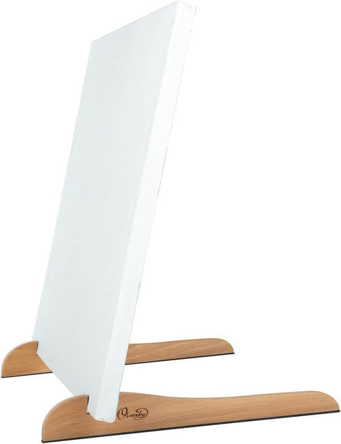 Creative Mark The Original Overby Tabletop Painting Easel, Portable Compact Easy Carry, Hold & Display Stretched Canvas Stable, 12" Inches, Natura...