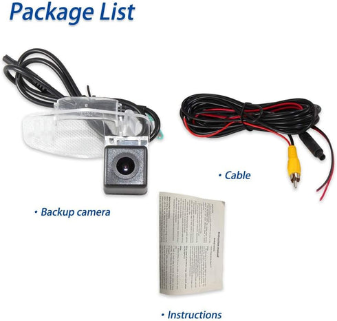 EWAY Backup Camera for Select Honda Accord Odyssey Pilot Civic, Rear View Reverse Camera for Acura TL TSX MDX RL License Plate Light Lens Mounting...
