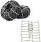 2Pcs Metal Snow Anti-Slip Tires Metal Steel Chain For 1/10 RC Rock CrawlerTRX-4 TRX4 Axial SCX10 90046...