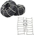 2Pcs Metal Snow Anti-Slip Tires Metal Steel Chain For 1/10 RC Rock CrawlerTRX-4 TRX4 Axial SCX10 90046...