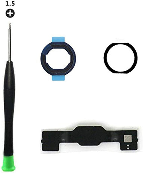 T Phael White Home Button Replacement Compatible with iPad 5 5th Gen 2017 (A1822 A1823) and iPad 6 6th Generation 2018 (A1893 A1954) 9.7" Incl Fle...