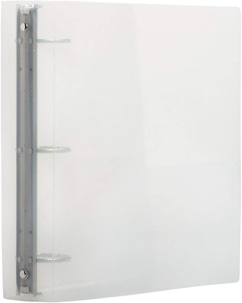 JAM PAPER Plastic 2 inch Binder - Clear 3 Ring Binder - Sold Individually...