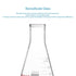 stonylab 1-Pack Glass 250 ml Heavy Wall Narrow Mouth Erlenmeyer Flasks with Heavy Duty Rim - (250ml Fits with StonyLab 7# Rubber Stopper)...