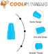 Presta Valve Caps Blue,Plastic Bike Dust Caps Tire - Bicycle Presta/French Valve stem Cover for MTB Mountain/Road Bikes, Bike Accessories,Outdoors...