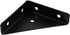 MY MIRONEY Black Corner Brace Brackets 8PCS Shelf Bracket Hardware Metal Furniture Joining Support Triangular Bracket Fastener with Screws, 2.6" x...