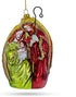 Nativity Scene Blown Glass Christmas Ornament...