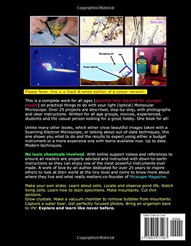 Microscope Projects For Monocular Microscopes - Black & White Edition....