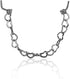 COLORFUL BLING 925 Sterling Silver Plated Nostril Nose Chain 3mm Nose Bone Zircon Stainless Steel Crystal Studs Love Heart Jewelry Set 1pcs Pircin...