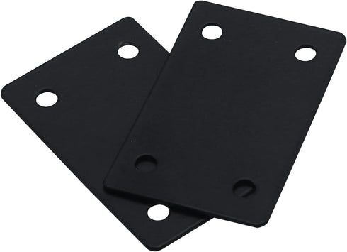 T Tulead Iron Rectangle Flat Corner Brackets Straight Corner Brace Mending Repair Plates 2.36"x1.46" Fastener Bracket Plates Pack of 10 for Bed,Sh...