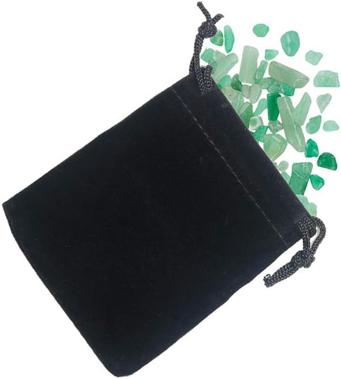 HRX Package Little Velvet Drawstring Pouches, 20pcs Black Velvet Cloth Bags for Jewelry Small Gift (3x4 inches)...