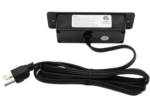 Recessed Power Strip Countertop Power Grommet Desk Mountable Power Strip Behind Drawer Outlets for Cabinet Sofa Shelf UL/ETL Certificated Black...