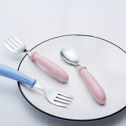 4 Pcs Toddler Utensils, Toddler Forks and Spoons,stainless Steel Baby Utensils Baby Silverware Set with Storage Box for Safe Dining...