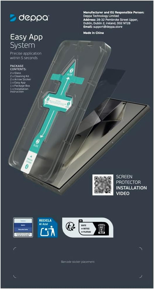 Deppa [2 Pack Screen Protector for iPhone 12/12 Pro (6.1") Tempered Glass | Easy Installation | 9H Hardness | Scratch Resistant | Anti-Fingerprint...