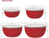 KitchenAid Prep Bowls with Lids, Set of 4, Empire Red 2...