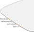 X AUTOHAUX Left Driver Side LH Mirror Glass W/Adhesive W/Adhesive for Volkswagen CC 2009-2017 for Volkswagen Eos 2009-2016 for Volkswagen Passat 2...