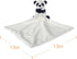 Apricot Lamb Stuffed Animals Security Blanket Panda Infant Nursery Character Blanket Luxury Snuggler Plush (White Panda, 10 Inches)...