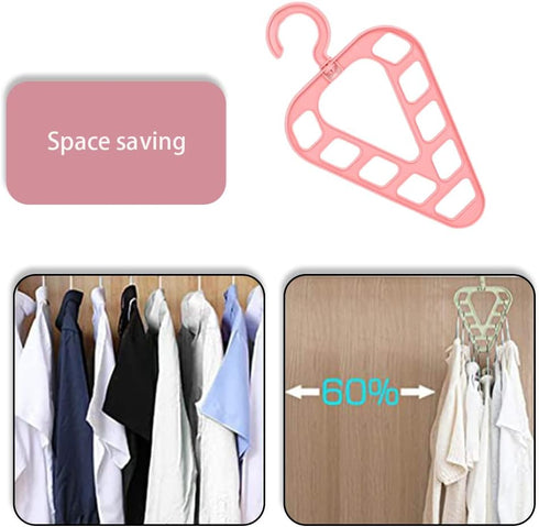 Magic Clothes Hanger 9 Holes Clothes Organizer Multifunction Space Saver Hanger for Clothes Drying and Storage...